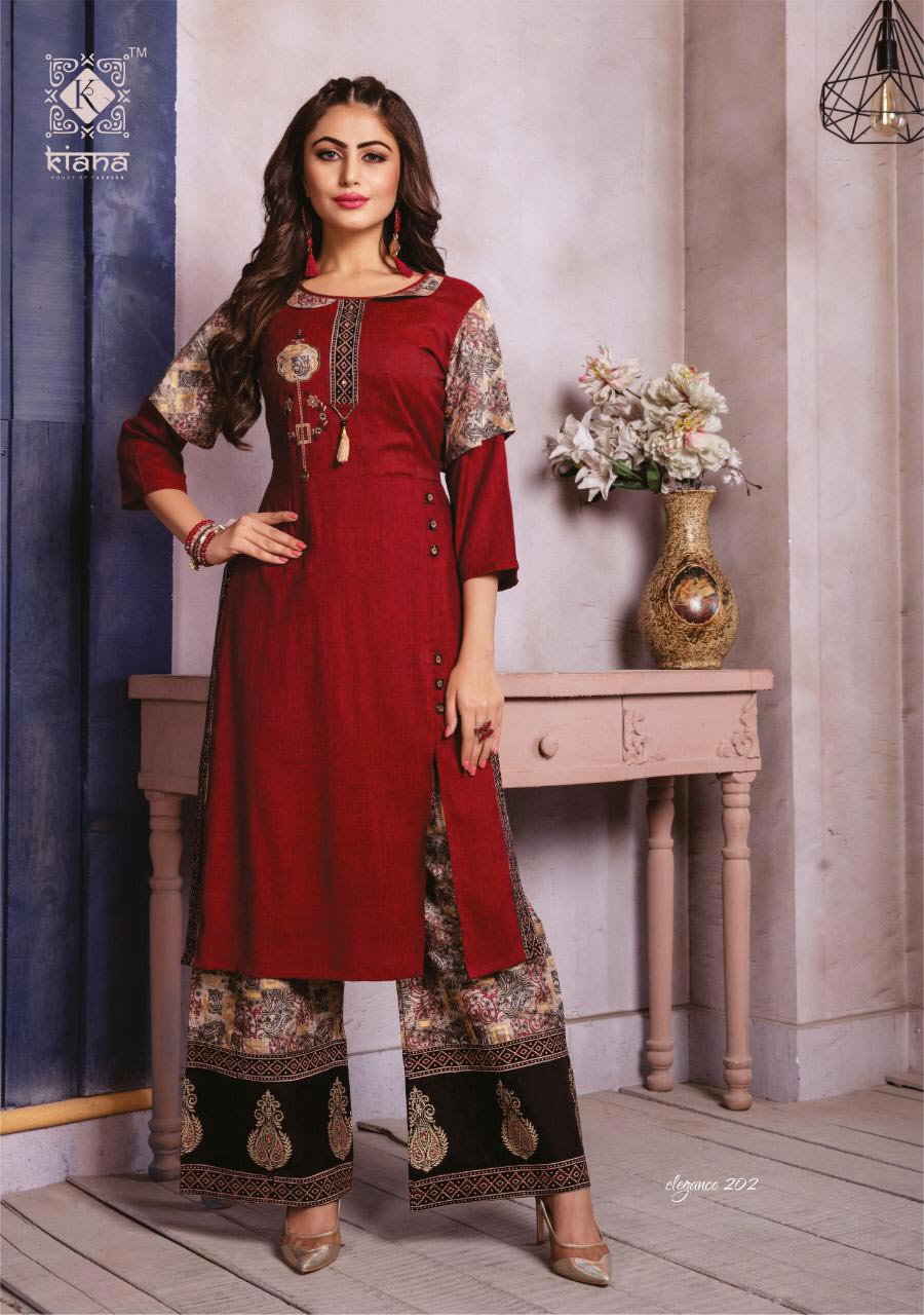 Elegance Vol-2 Kiana Rayon Embroidery Indian Kurti Elegance Vol-2 Kiana Rayon Embroidery Indian Kurti